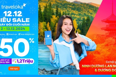 Traveloka 12.12 Last Double Day Deal mang đến cho du khách kỳ nghỉ mơ ước