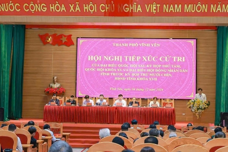 Đại biểu Quốc hội tỉnh Vĩnh Phúc tiếp xúc cử tri thành phố Vĩnh Yên