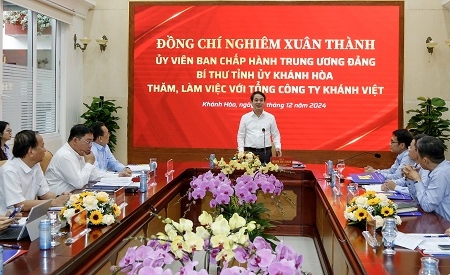 Khánh Hòa: Bí thư Tỉnh ủy làm việc với Tổng công ty Khánh Việt (Khatoco)