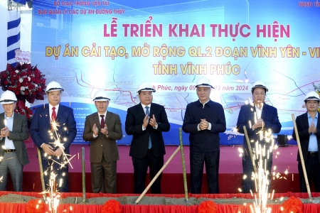 Thực hiện triển khai dự án cải tạo, mở rộng Quốc lộ 2 đoạn Vĩnh Yên - Việt Trì