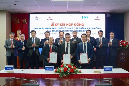 Ký kết Hợp đồng Gói thầu Thiết kế, cung cấp thiết bị và thi công xây dựng cáp ngầm biển