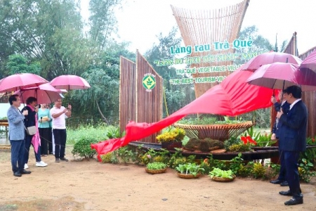Phó Tổng thư ký UN Tourism tham quan thương hiệu làng rau Trà Quế tại Hội An