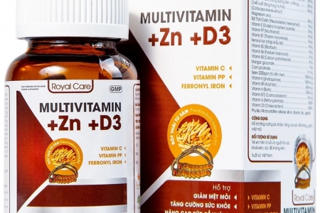 Mệt mỏi cả ngày? Cải thiện sức khỏe với TPBVSK Royal Care Multivitamin + Zn + D3