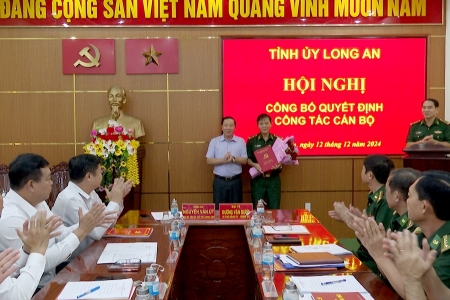 Đại tá Dương Văn Dược - Ủy viên Ban Thường vụ Đảng ủy giữ chức Bí thư Đảng ủy BĐBP tỉnh Long An