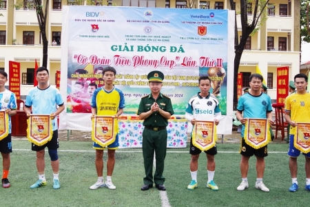 Giải bóng đá “Cờ Đoàn Tiên phong cup” lần thứ II trong Bộ đội Biên phòng tỉnh An Giang