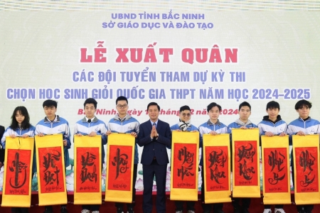 Bắc Ninh: Lễ xuất quân các đội tuyển tham dự Kỳ thi chọn học sinh giỏi Quốc gia năm học 2024 - 2025