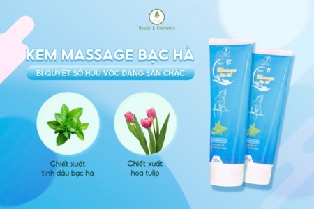 Kem massage Bạc Hà – Bí quyết sở hữu vóc dáng săn chắc