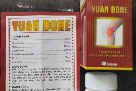 Cục Quản lý Dược: Viên nang cứng Yuan Bone điều trị xương khớp là thuốc giả, có chứa tân dược