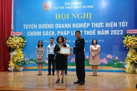 TP. Hồ Chí Minh tuyên dương 136 doanh nghiệp nộp thuế tiêu biểu