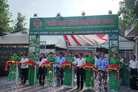 TP. Hồ Chí Minh: Sản phẩm nông nghiệp tiêu biểu, sản phẩm OCOP quy tu tại Phiên chợ nông sản năm 2024