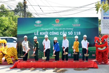 Lễ khởi công Cầu nối yêu thương số 118 tại Hậu Giang