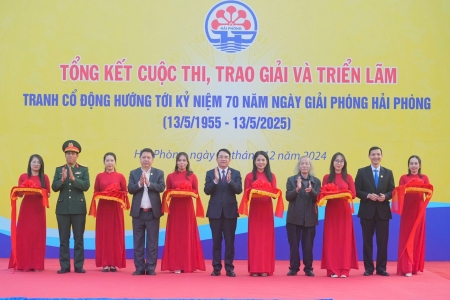 Tổng kết Cuộc thi, trao giải và triển lãm Tranh cổ động hướng tới Kỷ niệm 70 năm ngày Giải phóng Hải Phòng