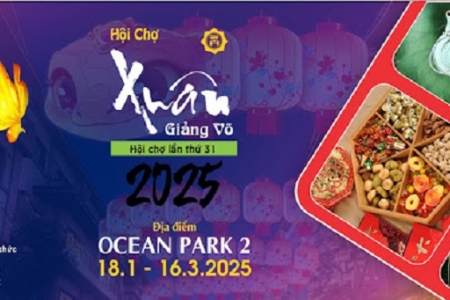 Hội chợ Xuân Giảng Võ 2025 tại Vinhomes Ocean Park