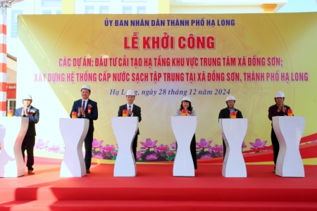 Thành phố Hạ Long khởi công các dự án hạ tầng thiết yếu tại các xã vùng cao