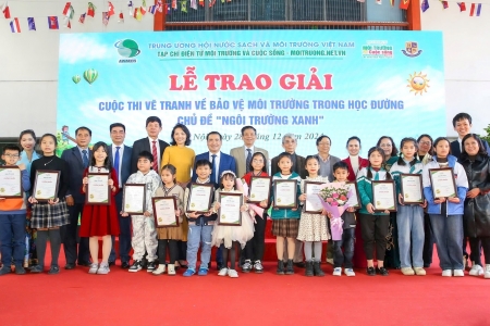 Ấn tượng Lễ trao giải Cuộc thi vẽ tranh về Bảo vệ môi trường trong học đường với chủ đề “Ngôi trường xanh”