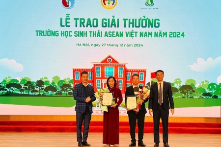 Trường Tiểu học Đông Ngạc nhận giải thưởng Trường học ASEAN Việt Nam năm 2024