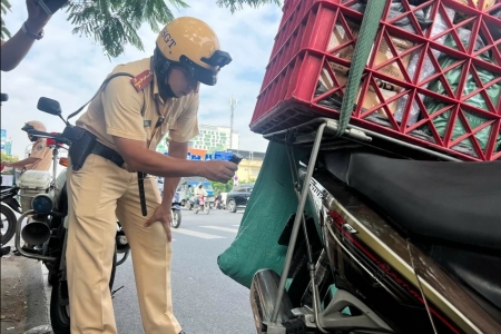 TP. Hồ Chí Minh xử lý hơn 1.500 trường hợp vi phạm giao thông trong ngày đầu áp dụng Nghị định 168/2024