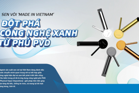 Sen vòi "made in Vietnam": Đột phá công nghệ Xanh từ phủ PVD