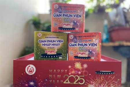 Khoảng 6 triệu giàn pháo hoa đẹp mắt sẽ cung ứng ra thị trường Tết Nguyên đán 2025