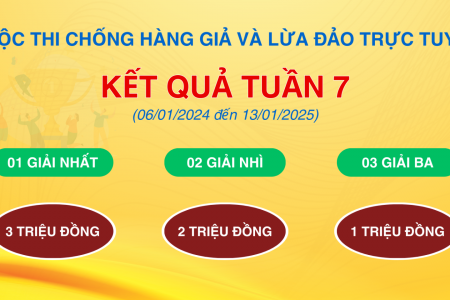 Kết quả tuần 7 Cuộc thi “Chống hàng giả và lừa đảo trực tuyến”