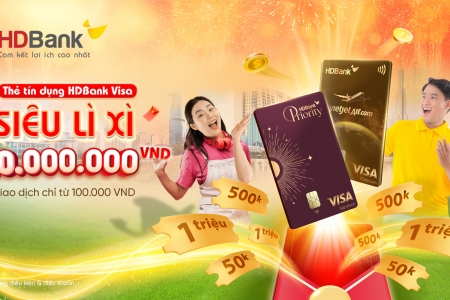 Đón Xuân 2025 đủ đầy - Thẻ HDBank trao tay lộc thắm