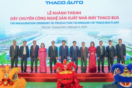 THACO AUTO khánh thành dây chuyền công nghệ sản xuất và ra mắt các dòng sản phẩm mới THACO Bus và THACO Tải