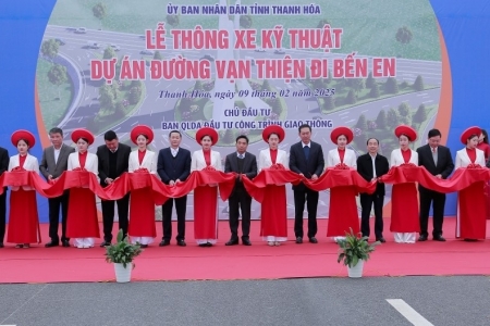 Thanh Hóa: Thông xe kỹ thuật dự án đường Vạn Thiện đi Bến En và đường nối Quốc lộ 1 với Quốc lộ 45