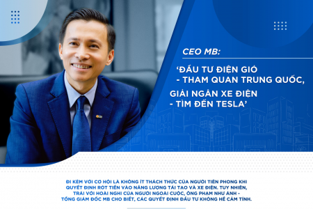 CEO MB: "Đầu tư điện gió, tham quan Trung Quốc - giải ngân xe điện, tìm đến Tesla"