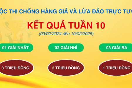 Kết quả tuần 10 Cuộc thi “Chống hàng giả và lừa đảo trực tuyến”