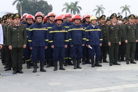 Hơn 2.500 cán bộ công an và các lực lượng tham gia bảo vệ an ninh tại Lễ hội Khai ấn Đền Trần