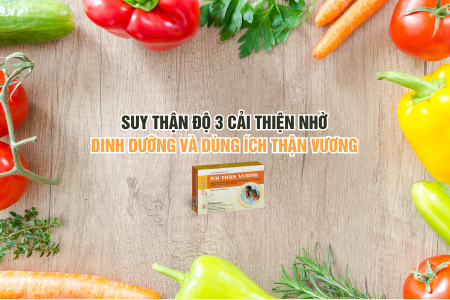 Suy thận độ 3 cải thiện nhờ dinh dưỡng và dùng Ích Thận Vương