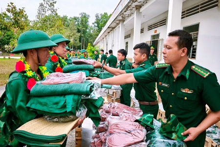 Bộ đội Biên phòng tỉnh Long An: Đón nhận 245 chiến sĩ mới nhập ngũ năm 2025