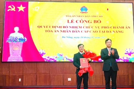 Bổ nhiệm Phó Chánh án Tòa án nhân dân cấp cao tại thành phố Đà Nẵng