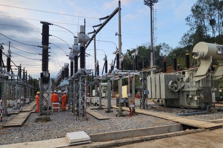 Nghiệm thu đóng điện thành công dự án Nâng công suất MBA T1 trạm 110kV Thuận Châu, Sơn La