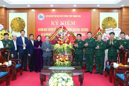 Phó Bí thư Thường trực Tỉnh ủy Thanh Hóa thăm, chúc mừng Bộ Chỉ huy Bộ đội Biên phòng tỉnh
