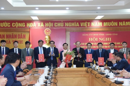 Hà Tĩnh bổ nhiệm các giám đốc sở sau khi thành lập sở mới