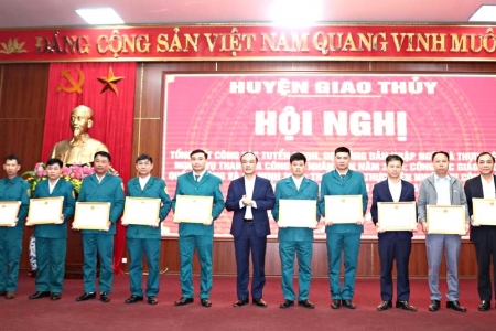 Huyện Giao Thủy triển khai nhiệm vụ công tác quốc phòng năm 2025