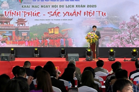 Ngày hội du lịch Xuân Vĩnh Phúc sôi động với loạt hoạt động văn hóa đặc sắc