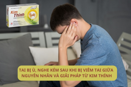 Tai bị ù, nghe kém sau khi bị viêm tai giữa và cách cải thiện nhờ Kim Thính