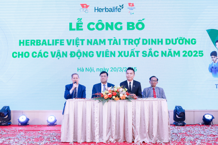Herbalife Việt Nam tài trợ sản phẩm dinh dưỡng cho các vận động viên xuất sắc