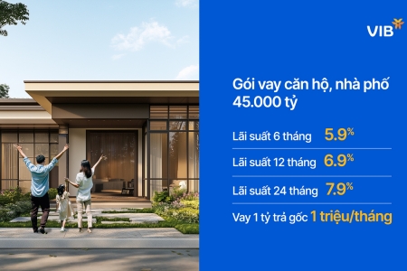 VIB ra mắt Gói vay căn hộ, nhà phố quy mô 45.000 tỷ đồng