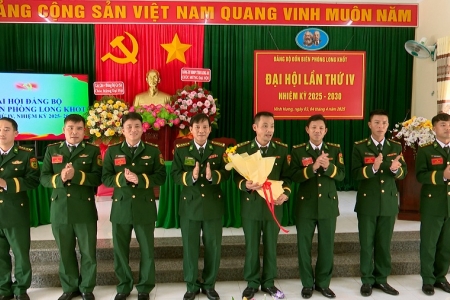 Đại hội Đảng bộ Đồn Biên phòng Long Khốt lần thứ IV, nhiệm kỳ 2025-2030