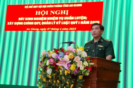 Rút kinh nghiệm nhiệm vụ huấn luyện, xây dựng chính quy, quản lý kỷ luật quý I/2025