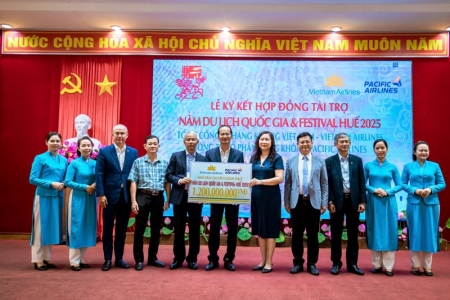 Vietnam Airlines và Pacific Airlines là “Nhà vận chuyển chính thức” của Năm Du lịch quốc gia và Festival Huế 2025