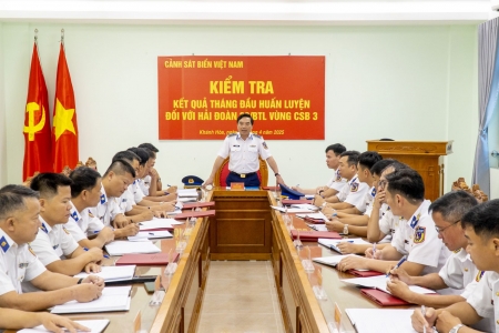 Kiểm tra kết quả tháng đầu huấn luyện tại Hải đoàn 32