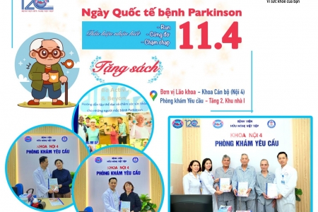 Bệnh viện Hữu Nghị Việt Tiệp đồng hành cùng người bệnh Parkinson nhân Ngày Quốc tế 11/4