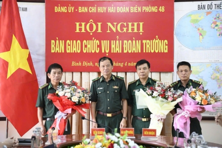 Hải đoàn Biên phòng 48 tổ chức Hội nghị bàn giao chức vụ Hải đoàn trưởng