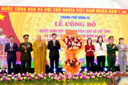 “Khu di tích lịch sử lưu niệm Trung đoàn 5 Yên Tử” được công nhận Di tích lịch sử cấp tỉnh, điểm du lịch cấp tỉnh