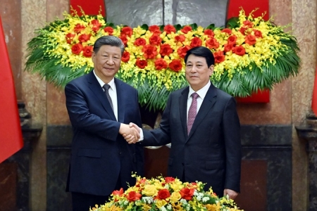 Chủ tịch nước Lương Cường hội đàm với Tổng Bí thư, Chủ tịch Trung Quốc Tập Cận Bình