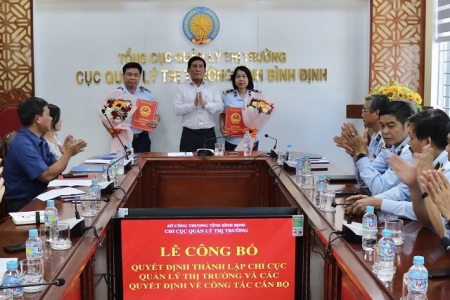 Bình Định bổ nhiệm lãnh đạo Chi cục Quản lý thị trường